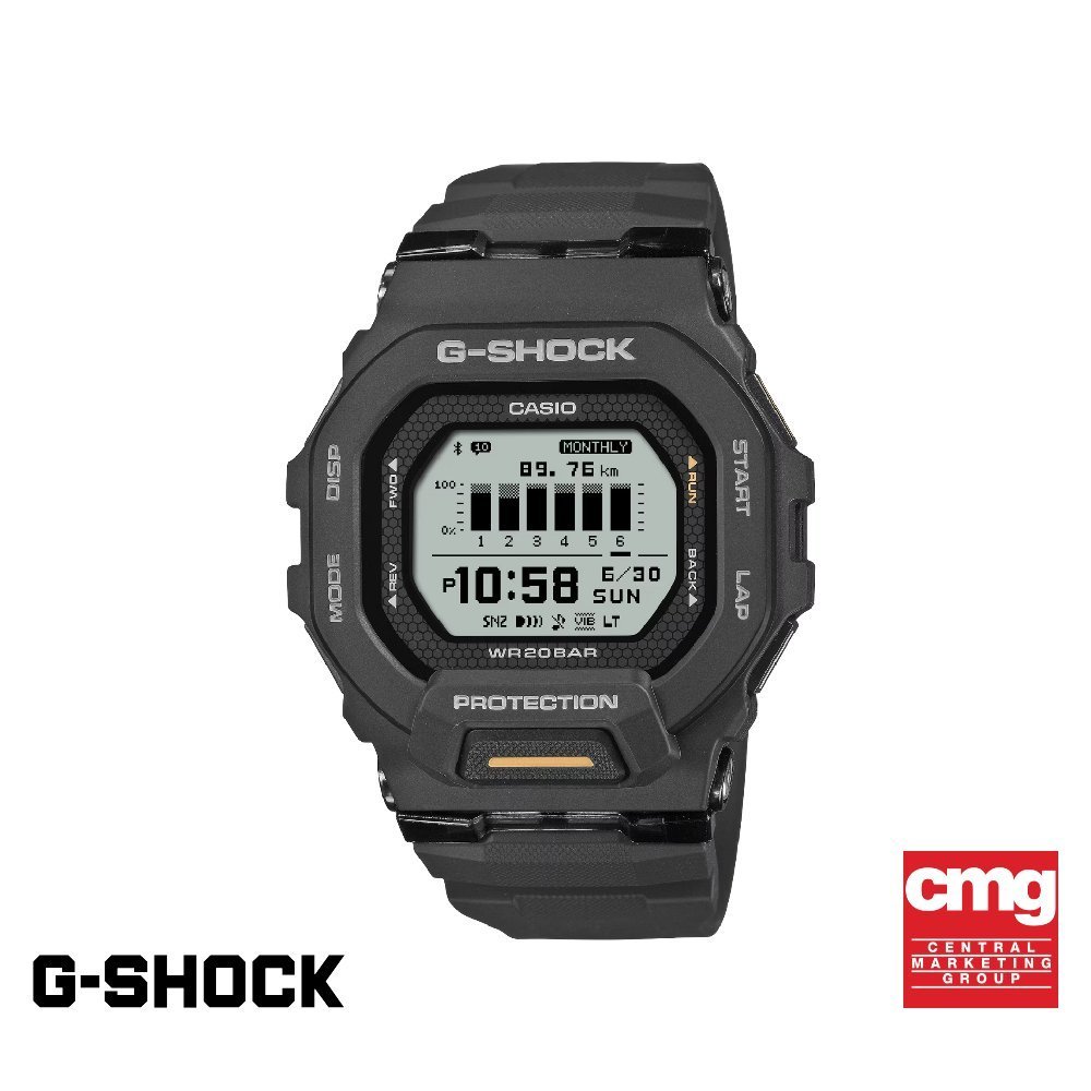 CASIO นาฬิกาข้อมือผู้ชาย G-SHOCK รุ่น GBD-200-1A1DR สายเรซิ่น สีดำ