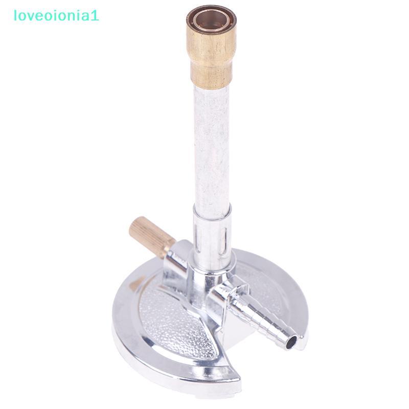 loveoionia1 1pcs แบบพกพาแก๊ส Bunsen โลหะผสมสังกะสีพร้อมที่จับอุปกรณ์ห้องปฏิบัติการ Bunsen Burner Lab