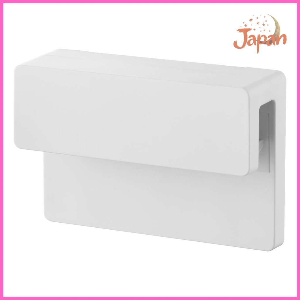 [Direct from Japan]Yamazaki Film Hook Insert Type Toothbrush & Tube Holder W9 White Dimensions: W9 x