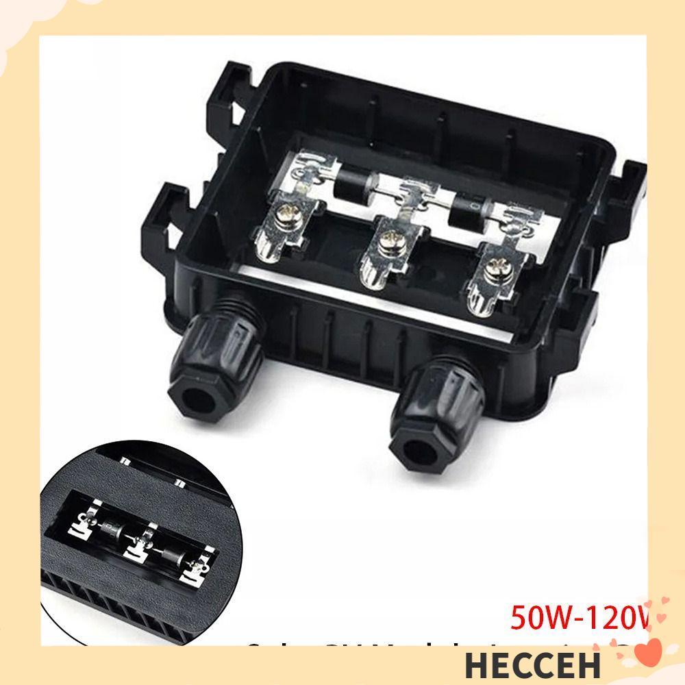 HECCEH 1 ชิ้นกล่อง, IP65 กันน้ํา 50 W-120 W 6A PV โมดูลกล่อง,เครื่องมือทดสอบไฟฟ้าสําหรับ 6.5A แผงสาย
