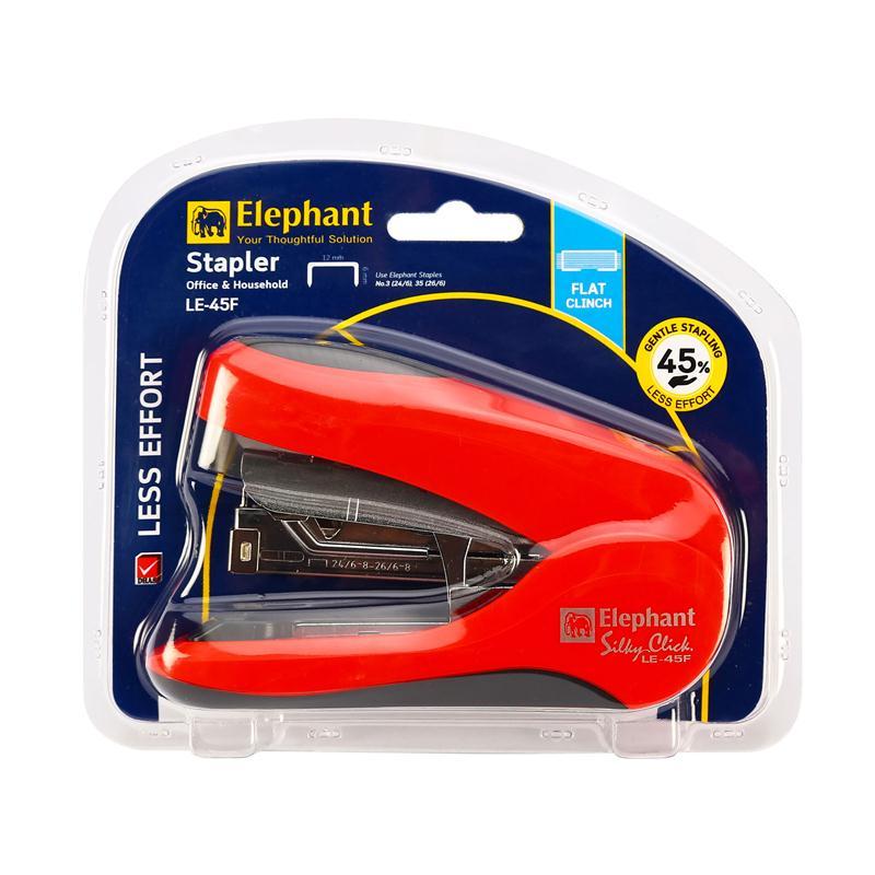 เครื่องเย็บกระดาษ ตราช้าง รุ่น LE-45F คละสี