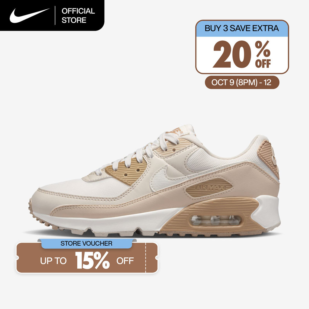 NIKE حذاء نسائي Air Max 90 — رمادي — صورة 2