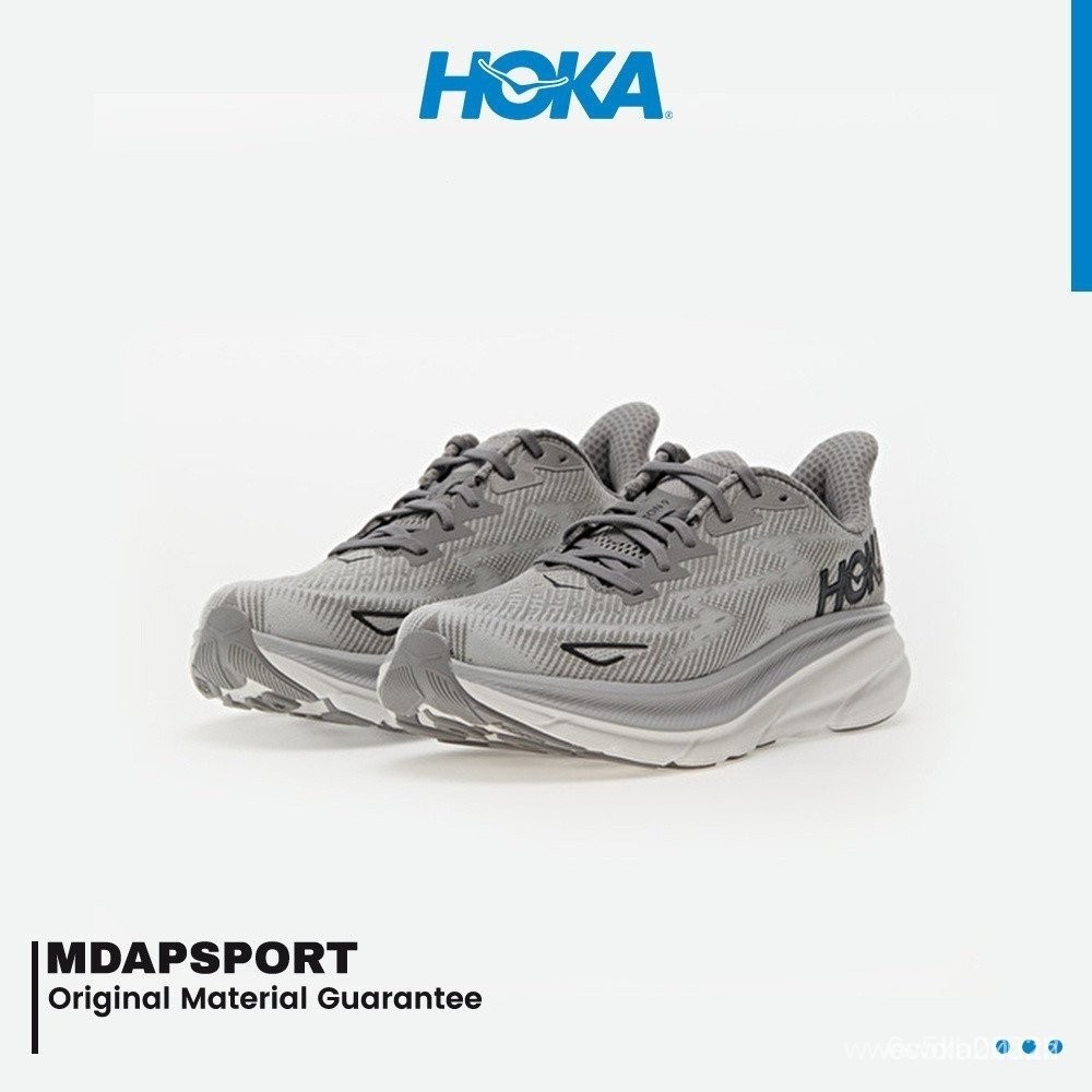 ไทม์จํากัดราคาแบ่งผ่าน Hoka clifton 9灰色白色新款鞋 ARP7