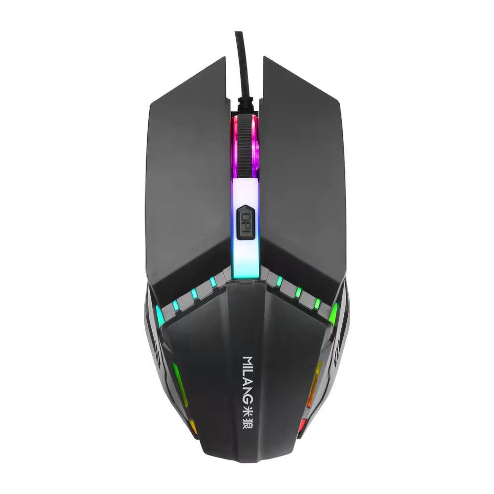 [คลังสินค้าพร้อม] Milang M Wired USB Luminous Game Mouse Home Office Game Mouse Desktop Computer Not