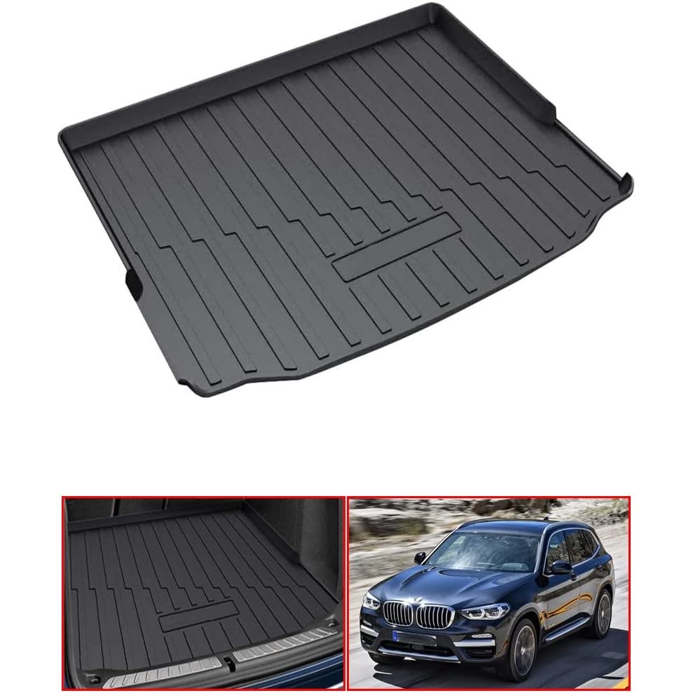 BMW X3 Cargo Mat เข้ากันได้กับรุ่น 2018-2024 G01,ทุกสภาพอากาศด้านหลังถาดพรมปูพื้น Protector, 3D กันน