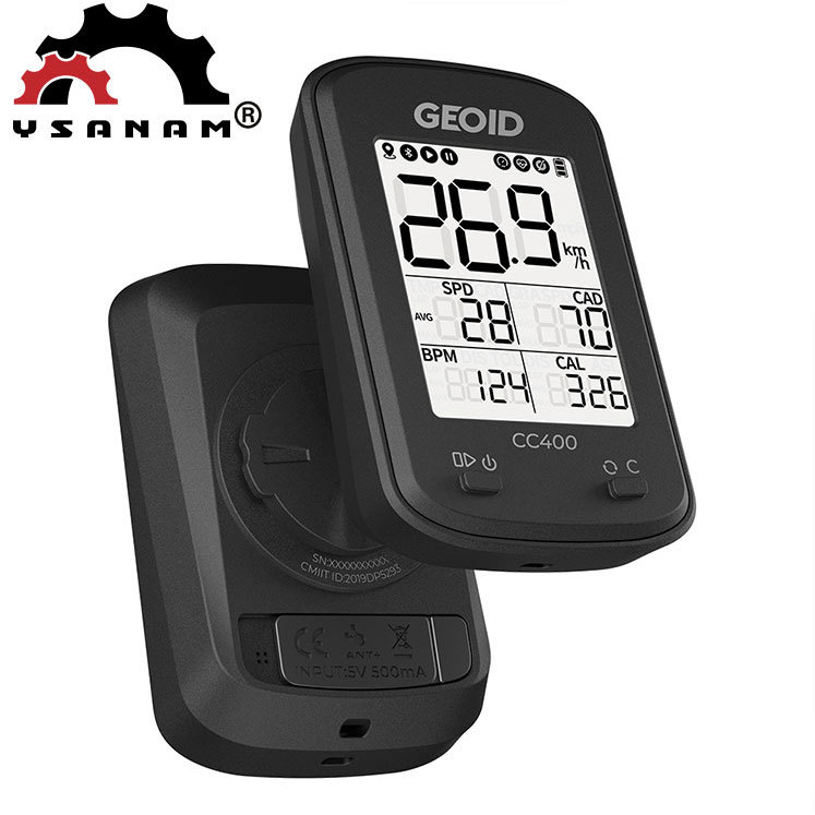 GEOID CC300/CC400 นาฬิกาจับเวลาสำหรับจักรยาน ฟีเจอร์ GPS วัดความเร็วและระยะทาง