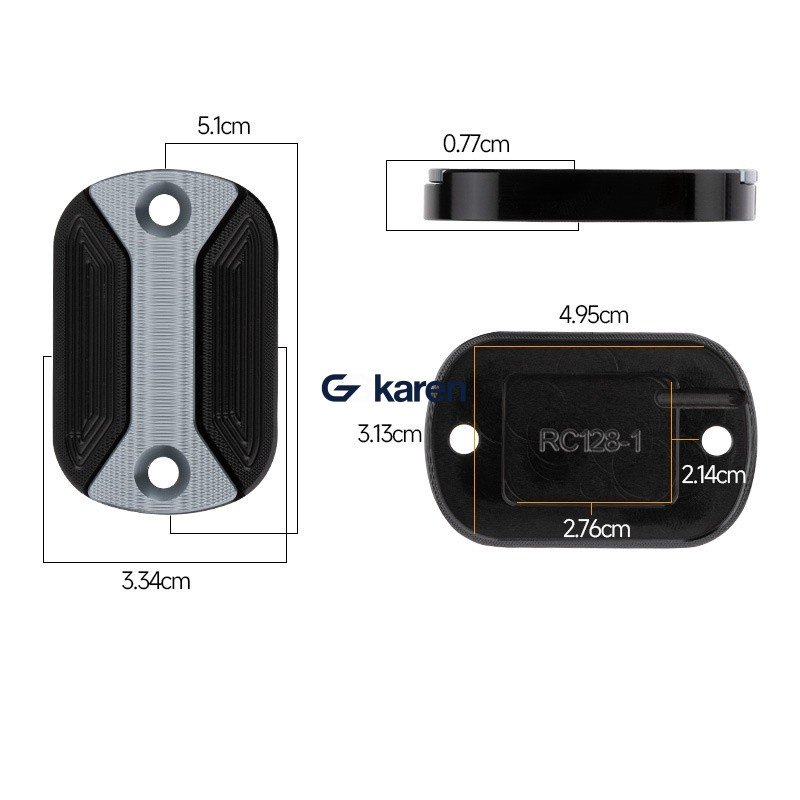ฝาครอบปั๊มน้ำมันเบรคบน YAMAHA NMAX125 NMAX155 2015-2025 ราคา ถูกที่สุด ดีลบีเคเค แกลเลอรีภาพที่ 5