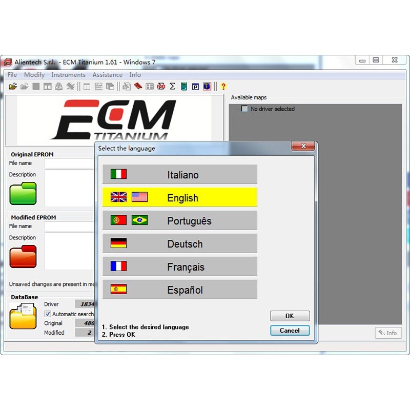 สําหรับไดรเวอร์ KTAG และ KESS V2 ECM TITANIUM 1.61 26106