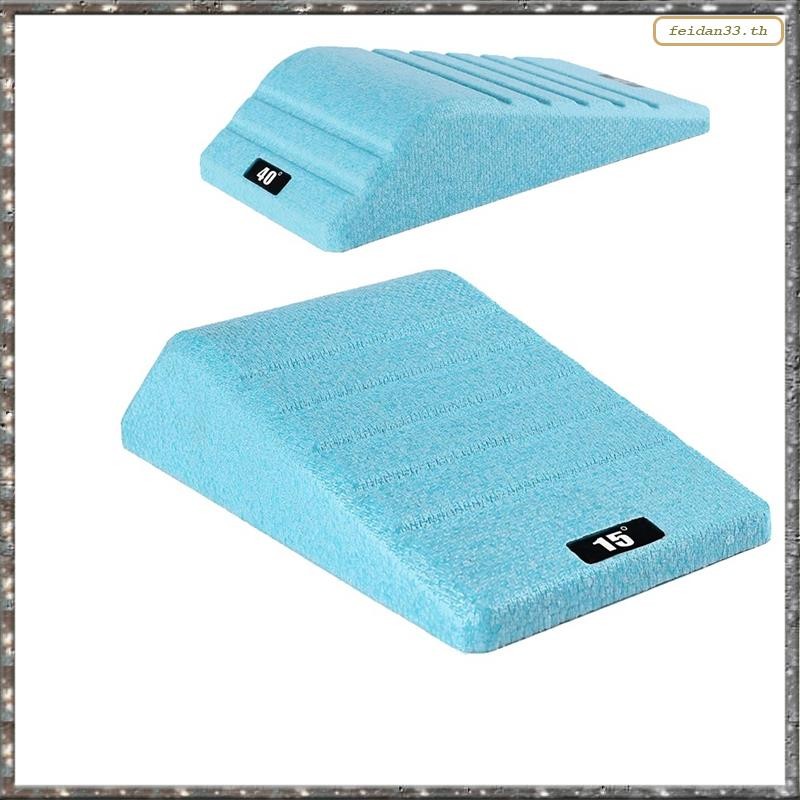 [L WLY] ลูกวัวยกสําหรับ Squat Wedge Block 2 ชิ้นลื่น Professional Squat Wedge Block Ramp Slant Board