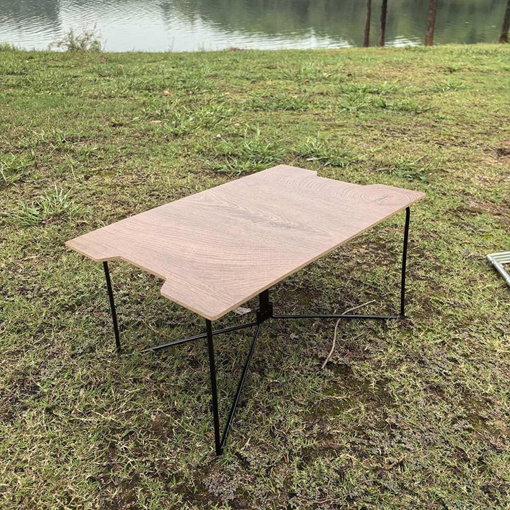 ขาตั้งกล่องอลูมิเนียมอัลลอยด์ พับเก็บได้ง่าย ใช้สะดวกในการเดินทางและประกอบอาหาร (สีดำ) - รูปที่ 5