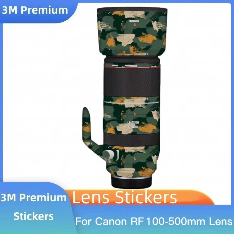 RF100500 เลนส์กล้องสติกเกอร์ Coat Wrap ฟิล์มป้องกันรูปลอกสําหรับ Canon RF 100-500 100-500 มม.F4.5-7.