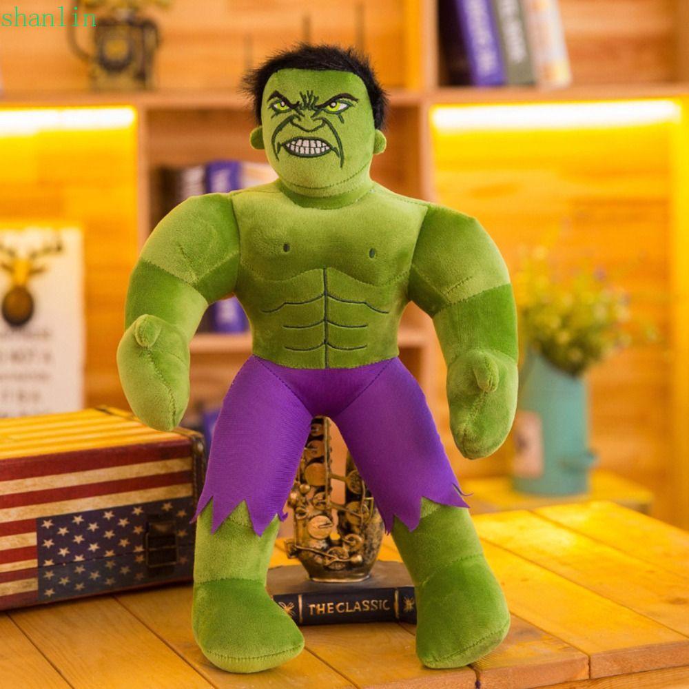 SHANLIN Hulk ตุ๊กตาตุ๊กตาน่ารักการ์ตูน Avengers Plushie, ของขวัญเด็กจําลองสร้างสรรค์ The Incredible 