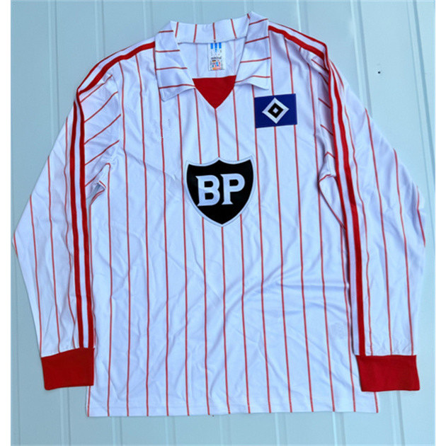เวอร์ชั่นย้อนยุค 1982-83 Hamburger SV เสื้อแขนยาวสำหรับผู้ชาย ไซ즈 S-XXL