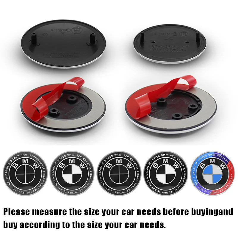 สําหรับ BMW E46 E39 E60 E90 E87 E91 E61 X3 X5 M2 M3 M4 M5 M 82 มม.74 มม.รถด้านหน้า Hood Bonnet โลโก้