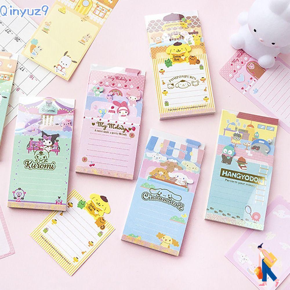 QINYUZ9 80แผ่นบันทึกไม่ติด,DIY Multifunctional Notepad,Non Sticky Stationery Planner