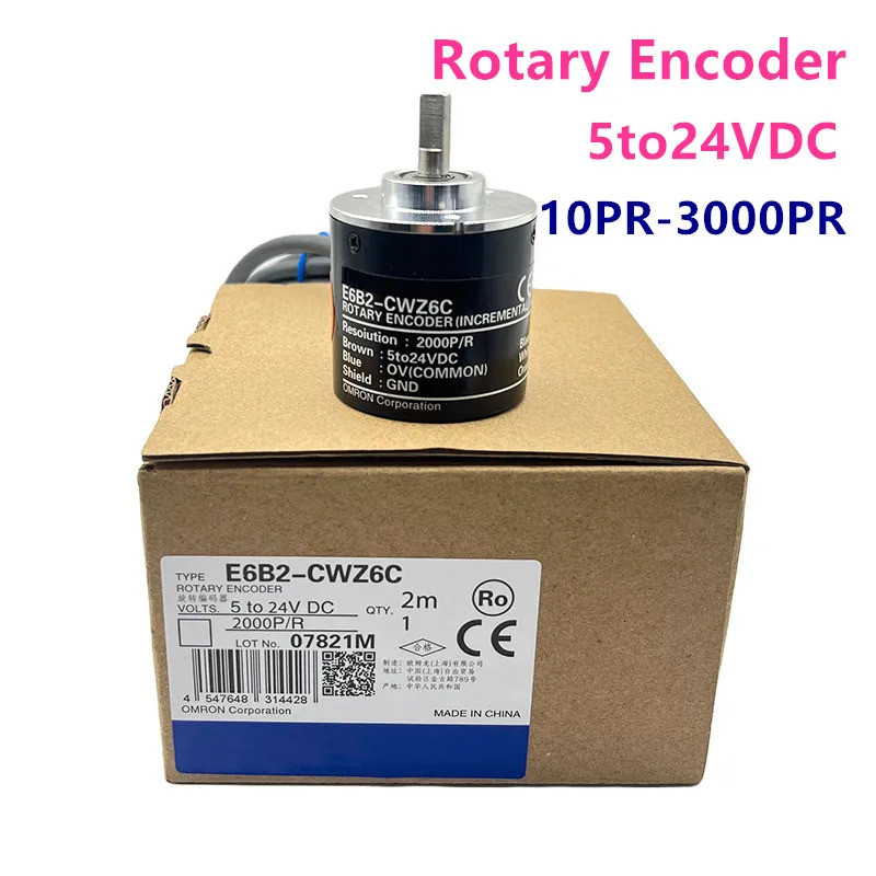 ใหม่ Rotary Encoder E6B2-CWZ6C 10 20 30 40 50 60 100 200 300 400 500 600 800 1000 1024PR 1200PR 5to2