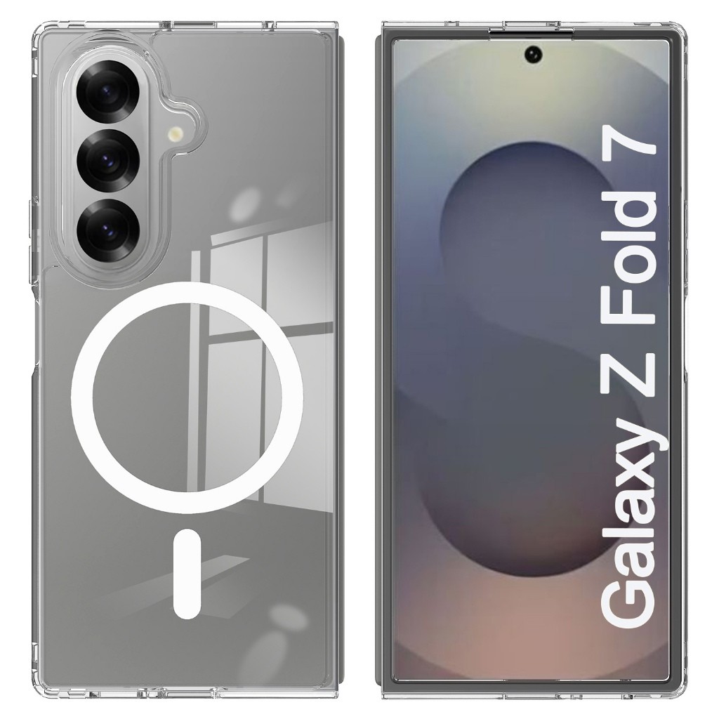 ส่งจาก🇹🇭 เคสชาร์จไร้สาย Samsung Galaxy Z Fold 7 / Fold 6 เคสใส เคสแม่เหล็ก Samsung Z Fold7 / Fold6 M