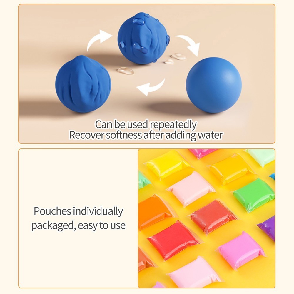 น้ํามันดินดินดินแสง 12/24/36/ สีเกาหลีดินแสงของเล่นที่ทําด้วยมือปลอดสารพิษน้ํามันดินสําหรับเด็ก - รูปที่ 5