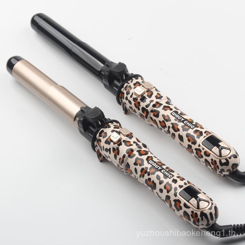 【wavy chic】(Leopard Print Limited Edition)Automatic Rotating Hair Curler Auto Hair Curling Wands 28m