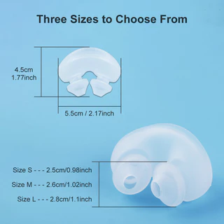 หน้ากากหมอนจมูก Silicone SML Size All Sleep With Headgear