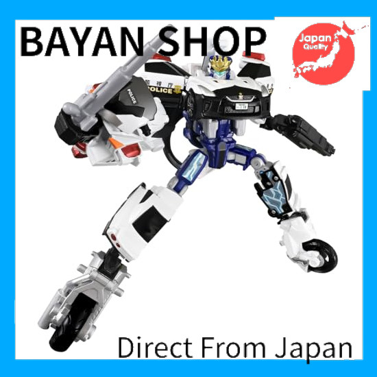 【Direct from Japan】 TAKARA TOMY Tomica Job Braver TJBDX Unite Police Braver Patrol Car & Motorcycle 