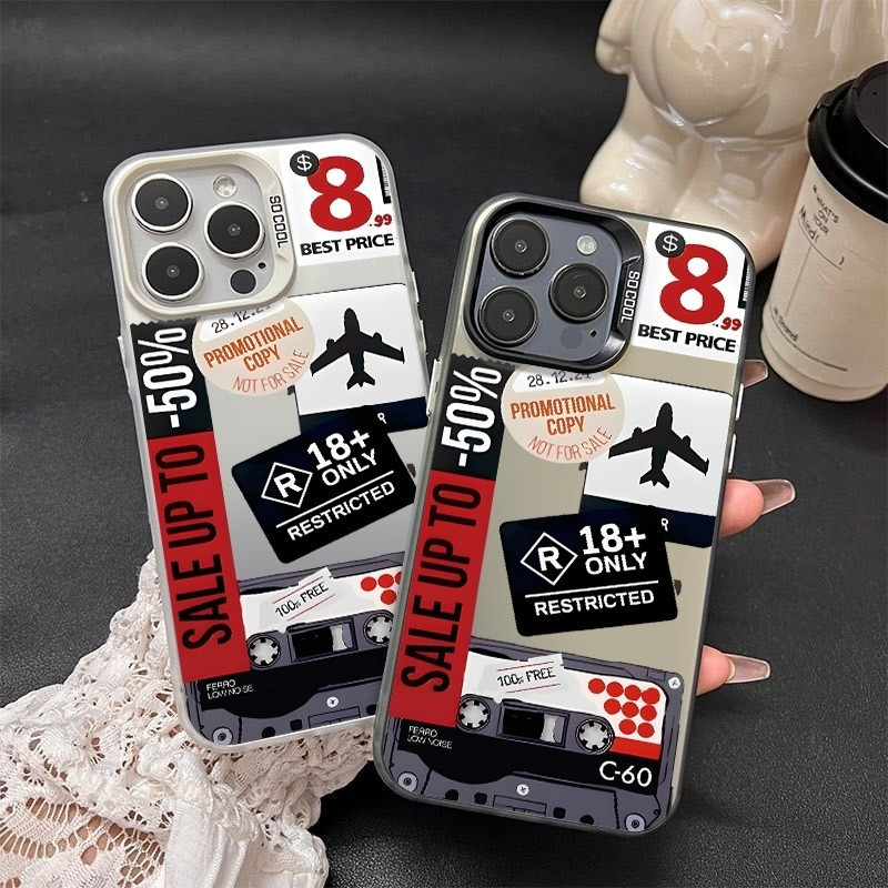 Retro 18PLUS + ป้ายเครื่องบิน Anti-Fall Creative เคสโทรศัพท์ขนาดใหญ่เหมาะสําหรับ iPhone 17PROMAX 16 