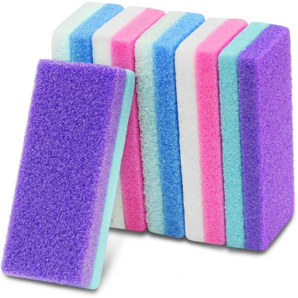 6 ชิ้น Professional Pedicure เท้าหินภูเขาไฟหินสําหรับเท้าผิวแคลลัส Remover และ Scrubber สําหรับ Dead