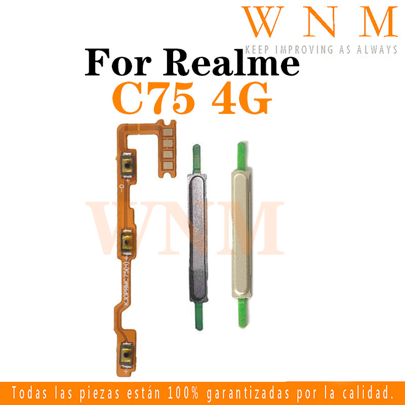 สําหรับRealme C75 4Gปุ่มFlex on/ปิดปุ่มสวิทช์ด้านข้างKey Volume Up Down Flexสายโทรศัพท์มือถือPart