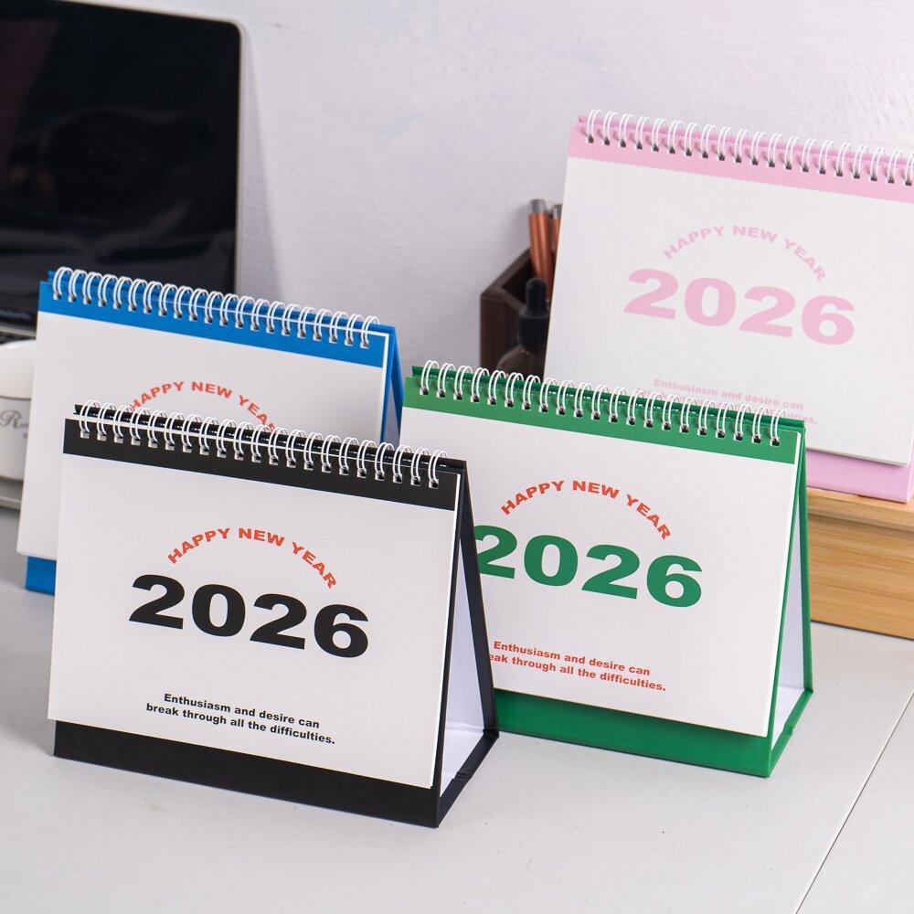 สง่างาม BOLD CALENDAR MINIMALIST 2026 ONE YEAR PLAN รายปีกําหนดการหนังสือ