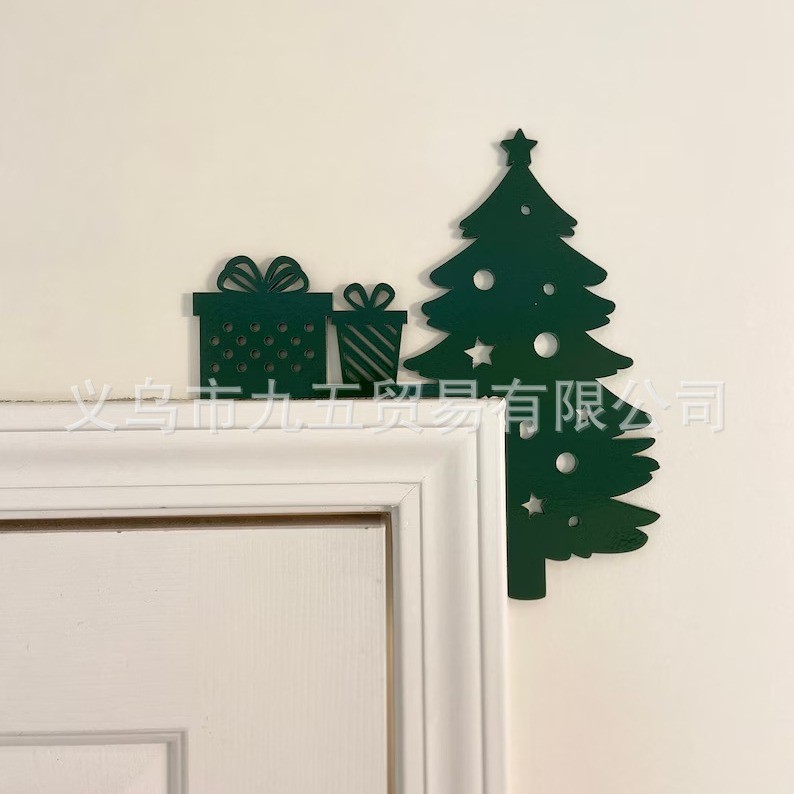 Cross-border equipment กรอบรูปตกแต่งคริสต์มาสประตู Tooper 圣节装饰