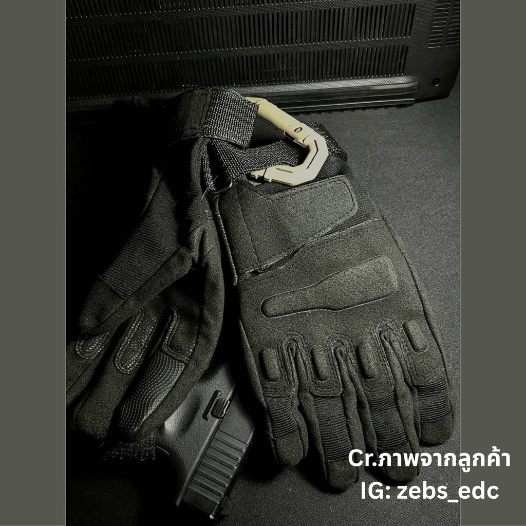 KM ถุงมือยุทธวิธีเต็มนิ้ว สนับนิ่ม ทัชสกรีนได้ ถุงมือมอเตอร์ไซค์ ผ้าทนทาน กันลื่น ใช้ขับรถ เดินป่า ยิงปืน - รูปที่ 2