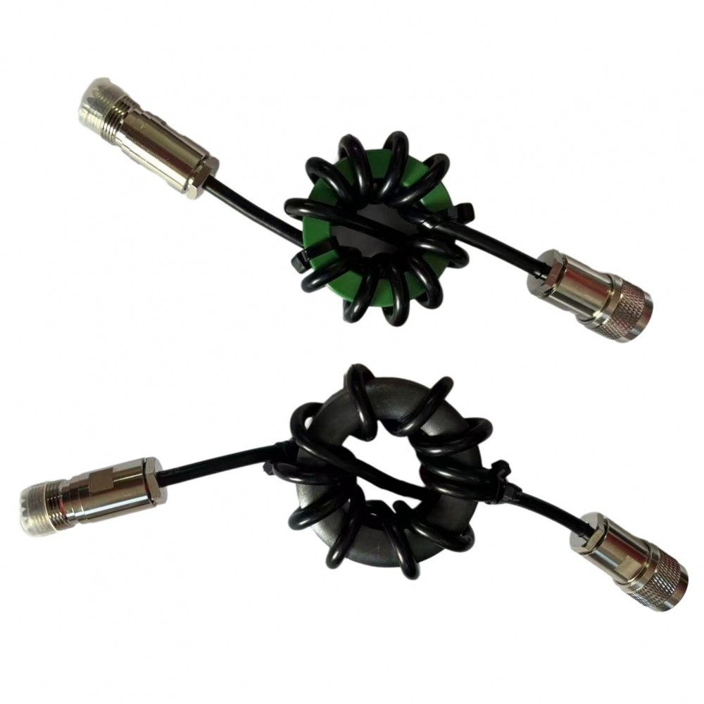 HF Shortwave Choke Balun 1 1 นิกเกิลสังกะสี Ferrite Core 1 8 50MHz High Power FT8