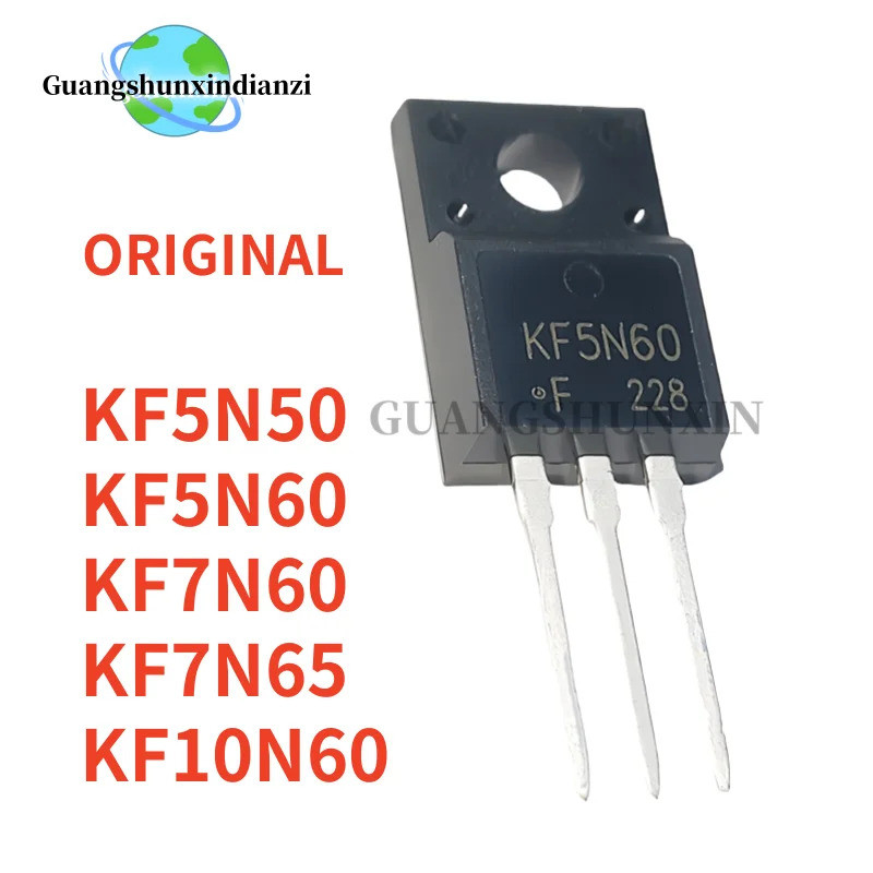 5PCS KF5N50 KF7N60 KF7N65 KF10N60 KF5N60 TO-220F 5N50 7N60 7N65 10N60 5N60 Field Effect ทรานซิสเตอร์