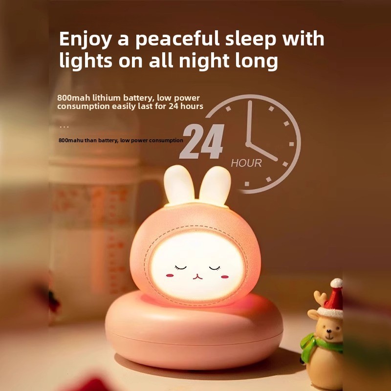 Paipa น่ารักควบคุมเสียง Night Light Timing Off Light Handy เครื่องมือชาร์จสมาร์ท Voice Light Timing 