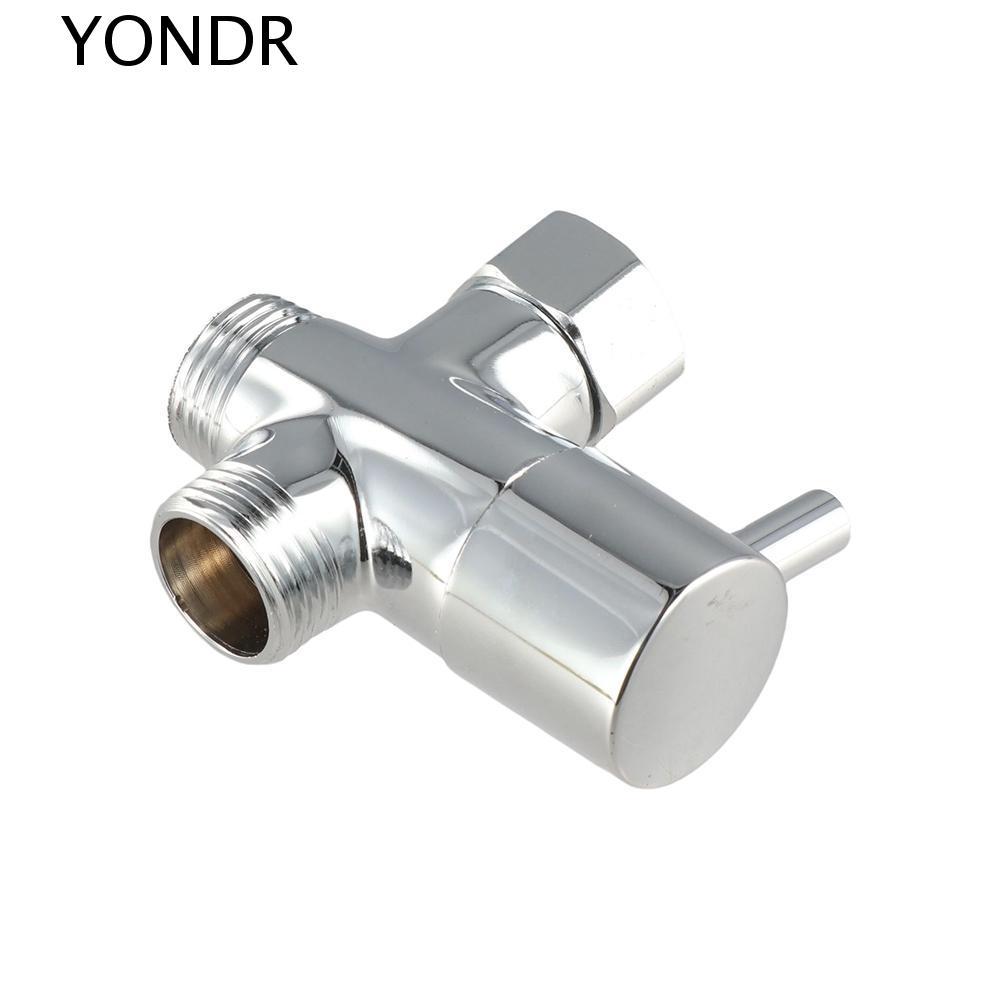 YONDR 3 Way Switch Faucet Valve, Three Function Brass 3 Way Shower Head Diverter Valve Tool T-adapte