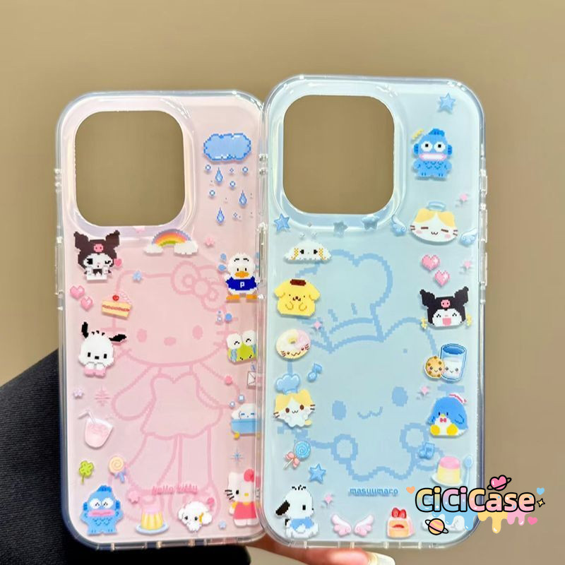 เคสไอโฟน Oppo A3Pro A3X A60 A5i A38 A18 A16 A7 A55 A11 A5s A12 A3s A15 A54 A3 A58 A52 A17ปกคิตตี้เมโลดี้สุดน่ารัก