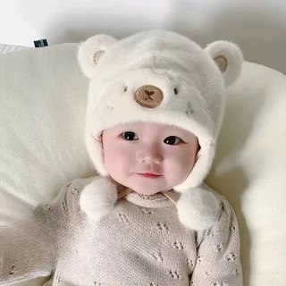 TH BABY หมวกเด็ก ไหมพรม หนาว น่ารัก ถัก กันลม ให้ความอบอุ่น เด็กชาย เด็กหญิง ระบายอากาศ นุ่ม สบาย