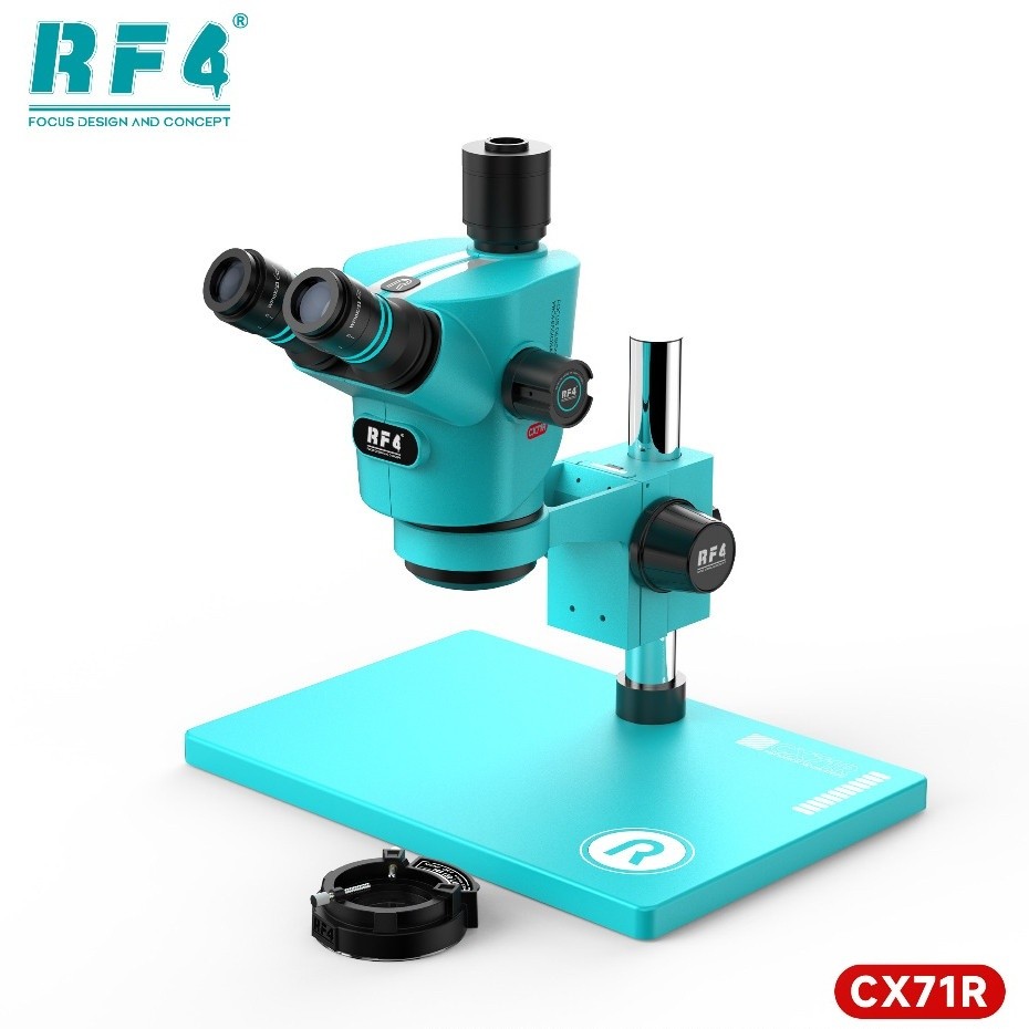 RF4 CX71R 6.565X Ergonomic Design Trinocular Stereo Microscope with Big Aluminum Alloy Base