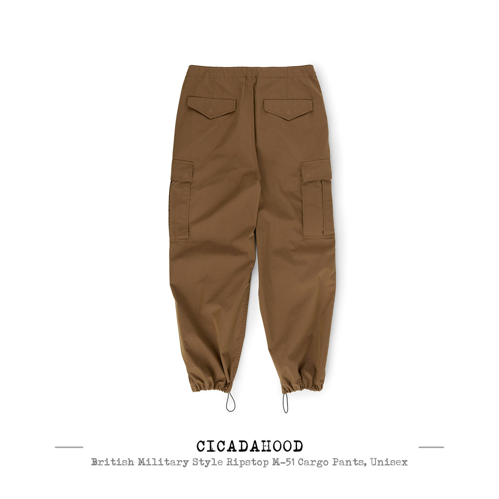 กางเกงคาร์โก้ Cicadahood Off Dipstop M-51 สำหรับทั้งผู้ชายและผู้หญิง