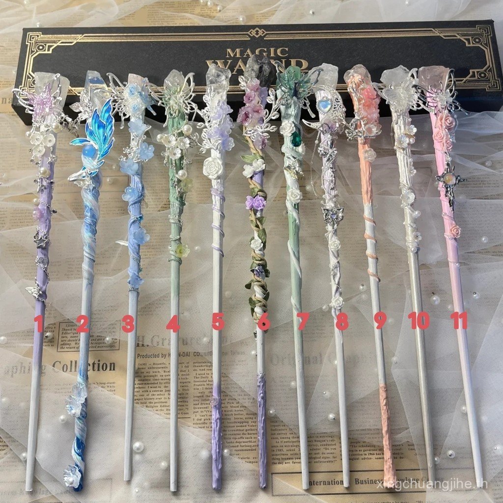 Hand-Made Wand อุปกรณ์ต่อพ่วงของขวัญวันเกิด Props 34 ซม.แฟนของขวัญ