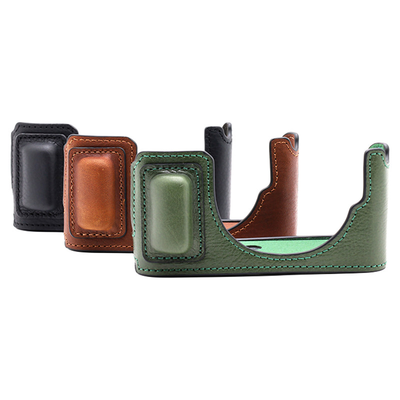 เหมาะสําหรับ Leica D-LUX8 กระเป๋ากล้องครึ่งแพ็คซองหนัง d-lux8 เคสป้องกันสบาย Grip Lycra D8