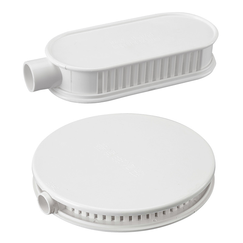 PVC Water Discharge Processor Disc ห้องน้ํารองระบายน้ํา Pre-ped Parts Water Collector Dark Floor Dra
