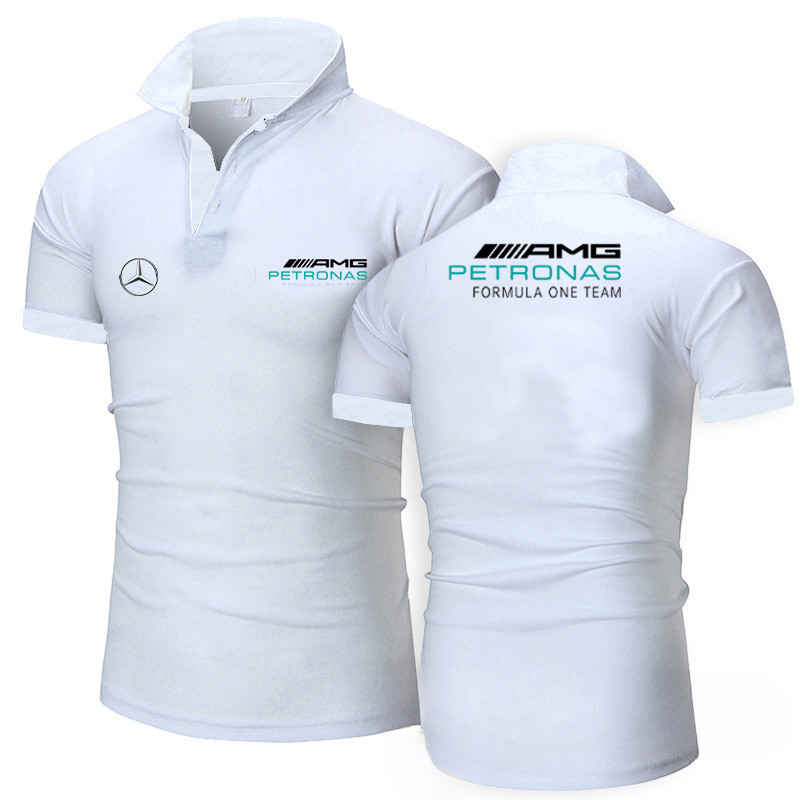 เสื้อยืดโปโลเสื้อยืดคอปก Mercedes AMG Petronas F2Astore