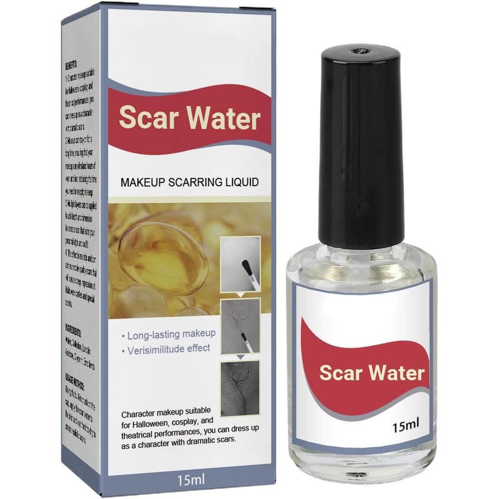 15ml Makeup Rigid Collodion With Brush, Collodion Scarring Liquid, Halloween Sfxx Makeup Kit, Cosmet