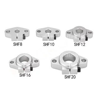 SHF ขาตั้งเพลา แนวนอน ขนาด 6-20mm Horizontal SHF Linear Shaft Support Rod Aluminum Alloy ตัวยึดแกน ฐานยึดแกน ขายึดเพล...