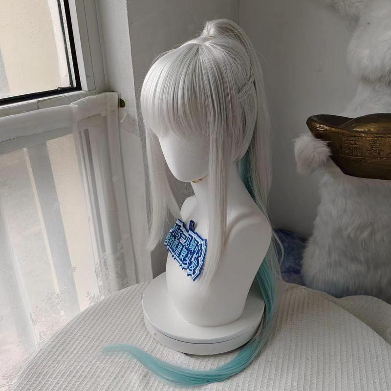 Fate Grand Order FGO Morgan le Fay Cosplay Wig Hollywood Outfit Heat Resistant Synthetic Hair