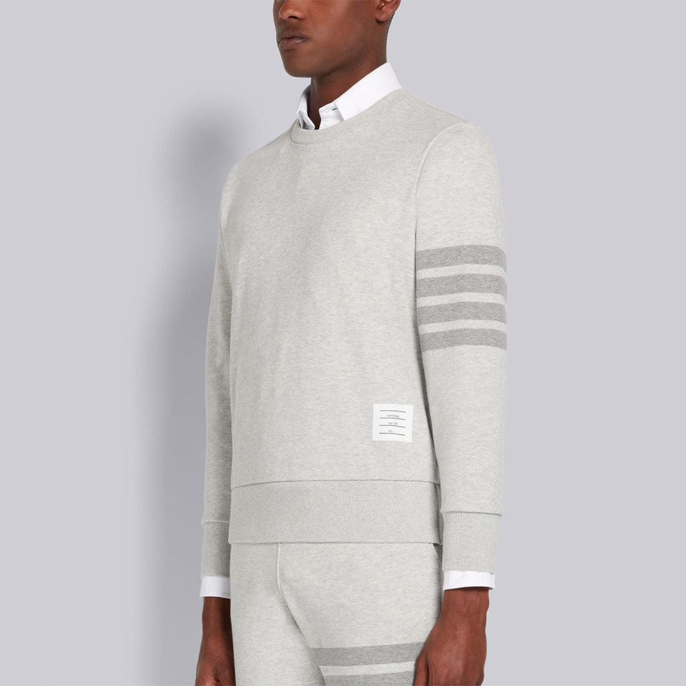 THOM BROWNE/Tom Brown Grey Mens Sweatshirt/Hoodie