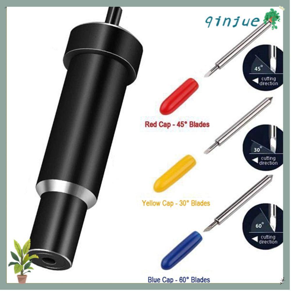 QINJUE ใบมีดตัดลึก, ใบมีดพล็อตเตอร์โลหะ 30 45 60 องศา, เปลี่ยนใบมีดเรียบสําหรับ Cricut Explore 3/Air
