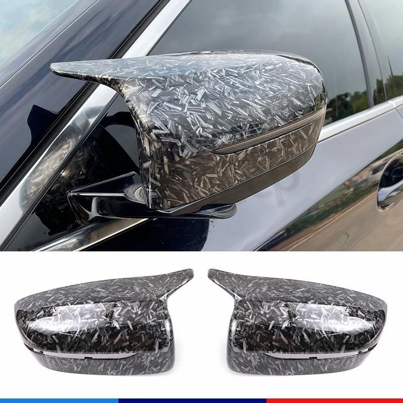 G30 G31 G38 รถสีดําปลอมคาร์บอนไฟเบอร์กระจกมองข้างสําหรับ BMW 4 5 7 8 Series G11 G12 G14 G15 G16 G22 