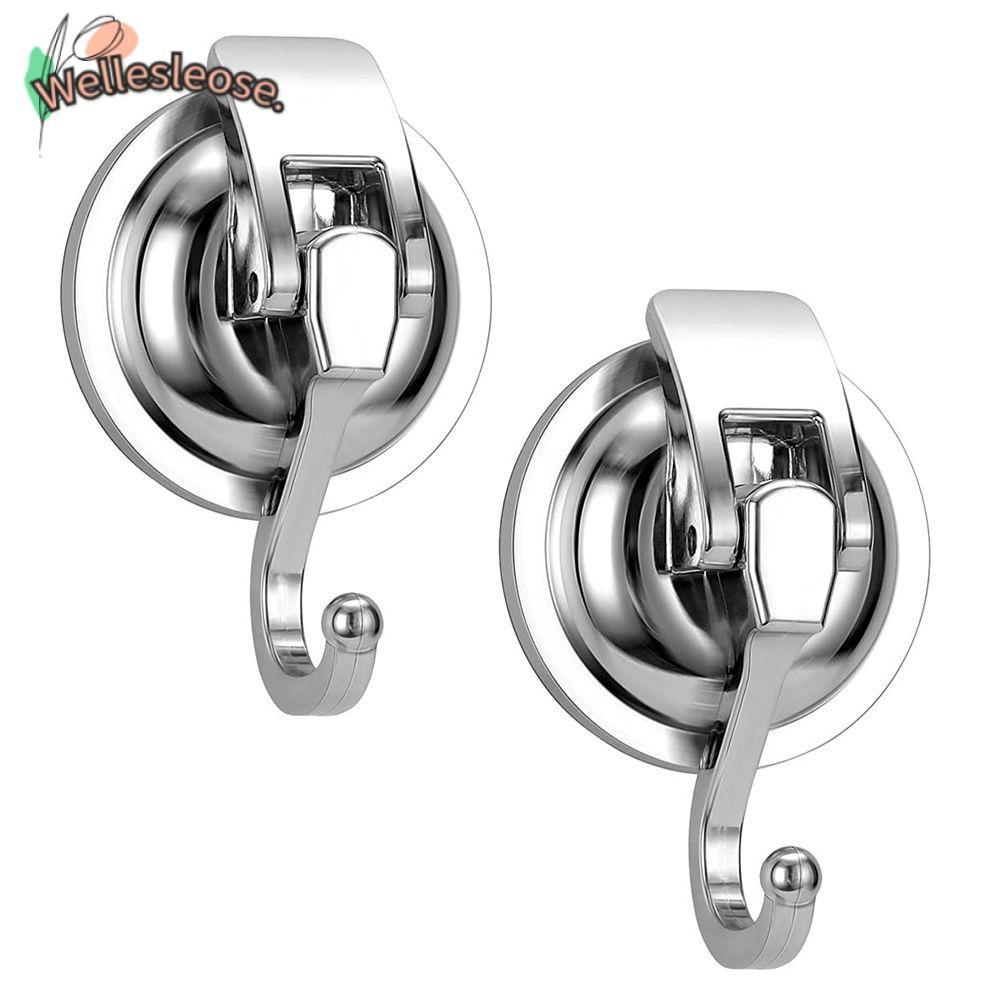 WELLE ตะขอถ้วยดูดสําหรับงานหนักโดยไม่ต้องเจาะฝักบัวห้องน้ําแบบใช้ซ้ําได้